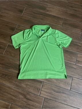 Green golf polo shirt